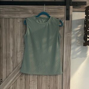 Sleeveless Sage‎ Green Stretchy Top Size M